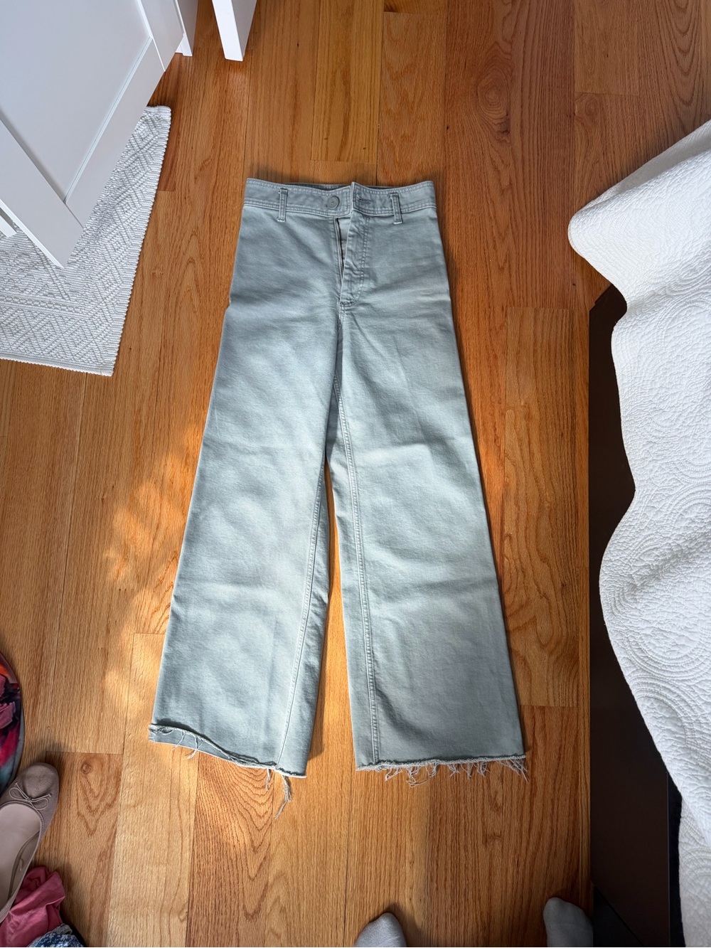 Zara Marine Wide Leg Pants - Picture 3 of 7
